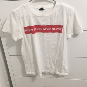 White and red urban outfitter tee